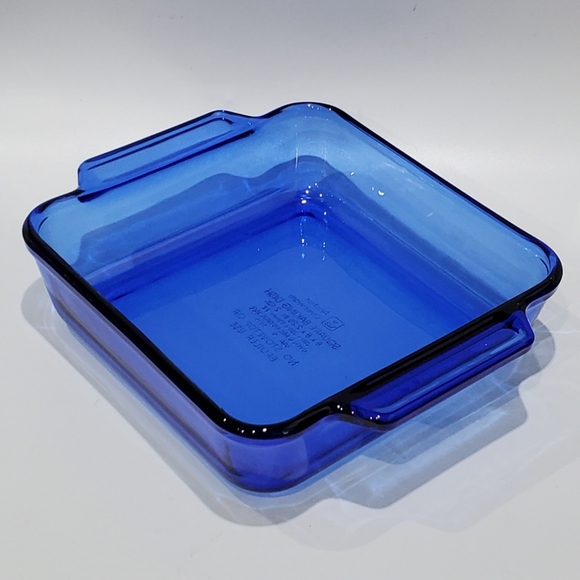 Anchor Hocking Essentials Cobalt Blue Square 🟦 10 1/4" Glass Baker - Picture 5 of 9